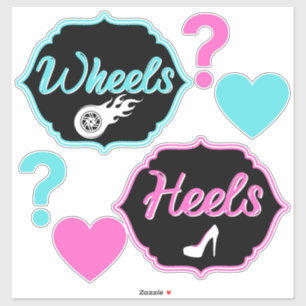 Heels or Wheels Gender Reveal Baby Shower