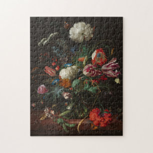 Heem Vase Flowers Painting Jigsaw Puzzle