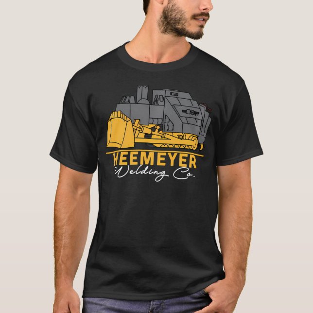 Heemeyer Welding Company Bulldozer Equipment Heavy T-Shirt (Front)