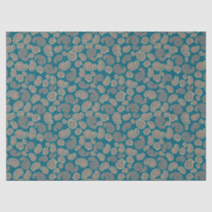 Heffalumps Red Blue Beige Paisley Tissue Paper
