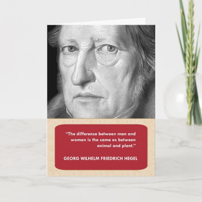 Hegel Anti-Valentine's Day Card (Front)