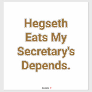 Hegseth Eats Depends Hankamer Artjunkhaus Comic 