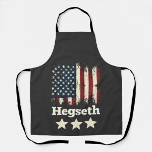 Hegseth Trump Administration American Flag Apron