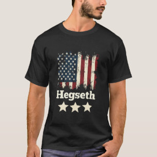 Hegseth Trump Administration American Flag T-Shirt