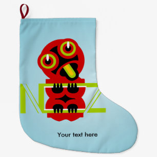 Hei Tiki Large Christmas Stocking