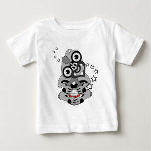 Hei Tiki New Zealand Drum Maori Design Baby T-Shirt