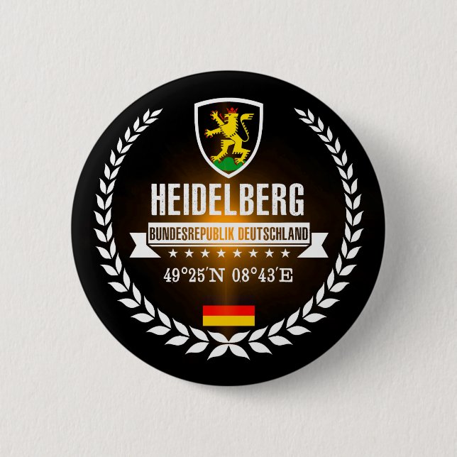 Heidelberg 6 Cm Round Badge (Front)