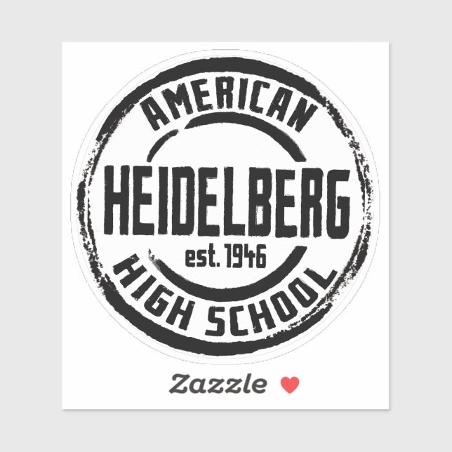 Heidelberg American High School Vinnyl Sticker (Sheet)