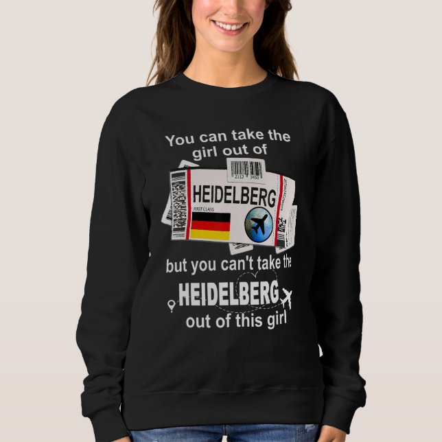 Heidelberg Boarding Pass Heidelberg Girl Heidelber Sweatshirt (Front)