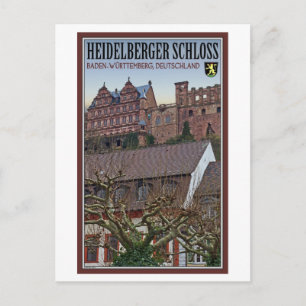 Heidelberg - Castle from Below Postcard