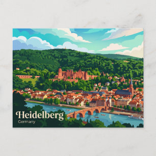 Heidelberg Castle Germany Postcard