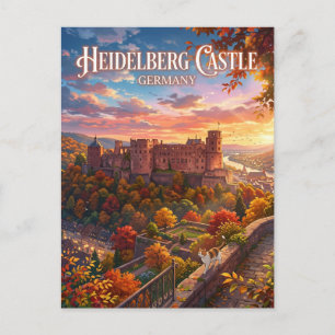 Heidelberg Castle Germany Postcard