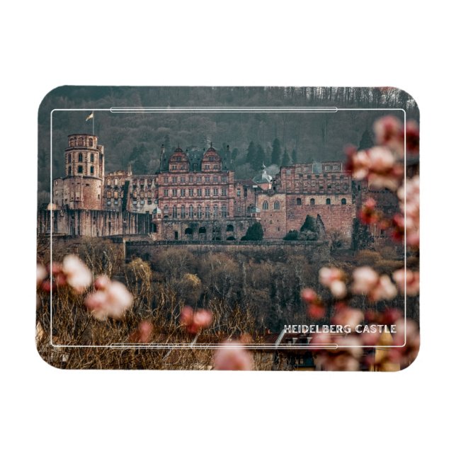 Heidelberg Castle in Spring – Romantic Germany Magnet (Horizontal)
