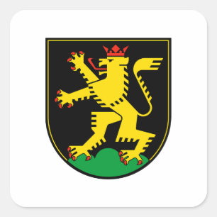Heidelberg city flag emblem germany symbol square sticker