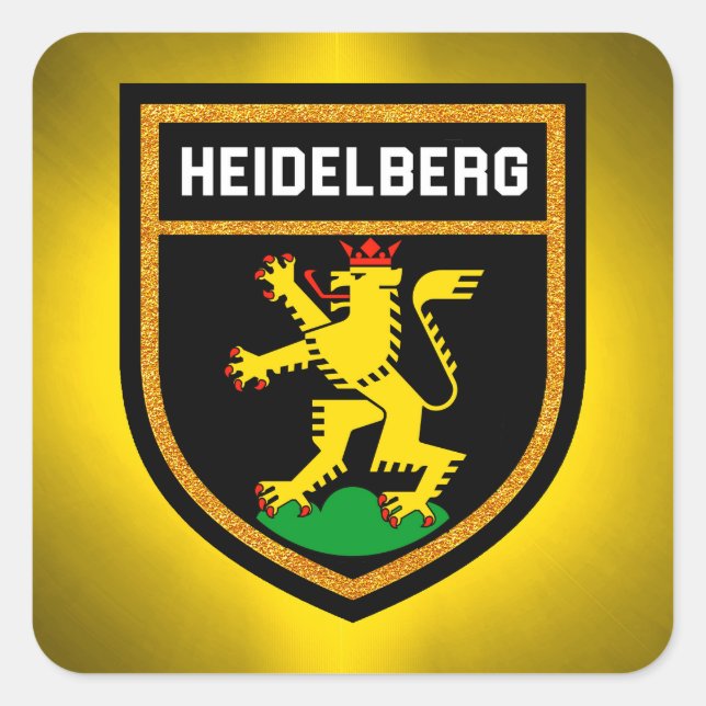 Heidelberg Flag Square Sticker (Front)