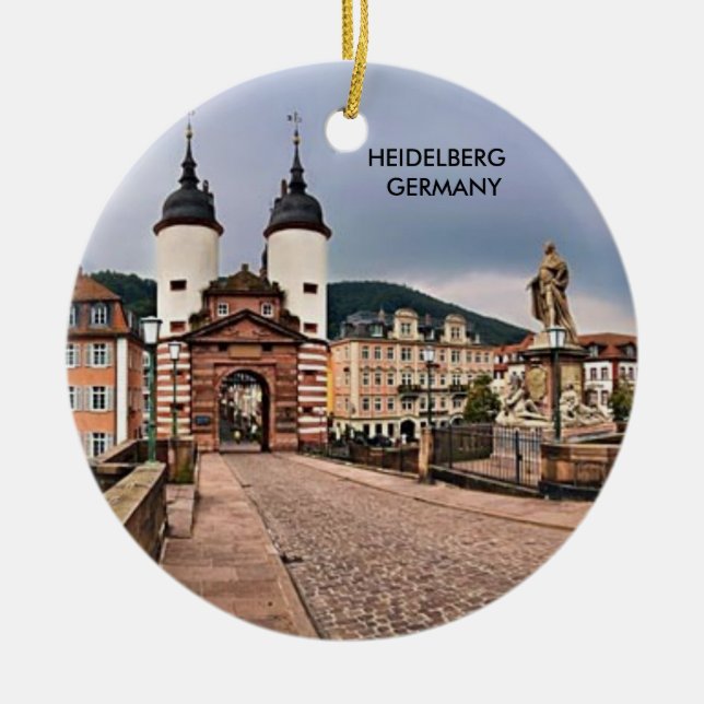 HEIDELBERG GERMANY CERAMIC ORNAMENT (Front)