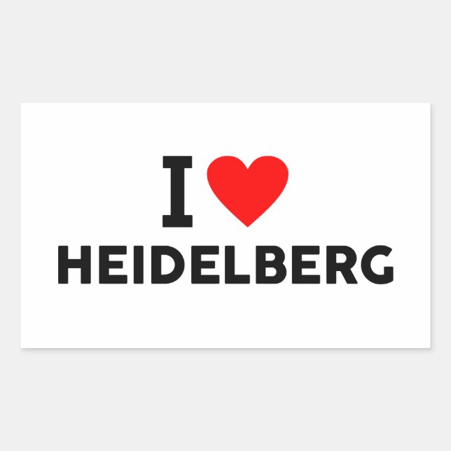 Heidelberg Germany Rectangular Sticker (Front)