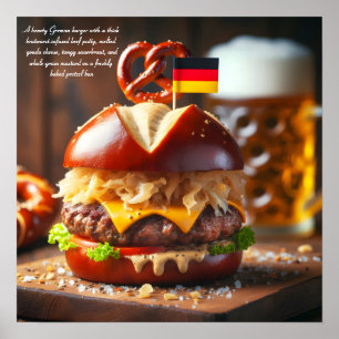Heidelberg Haus Burger Delight Poster