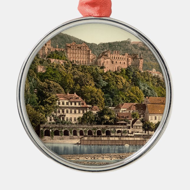 Heidelberg II, Baden-Württemberg, Germany Metal Tree Decoration (Front)