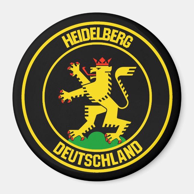 Heidelberg Round Emblem Magnet (Front)