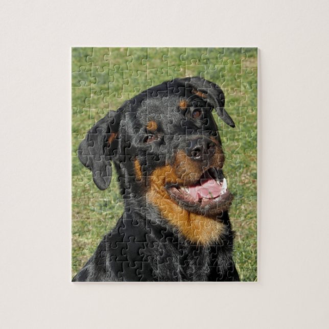 Heidi Cute Rottweiler Puzzle (Vertical)