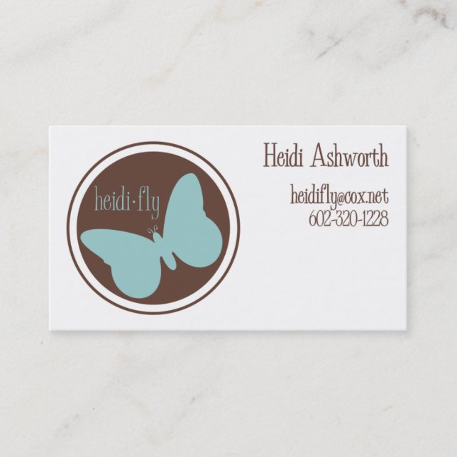 heidi-fly business cards (Front)