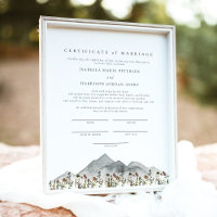 HEIDI Mountain Wildflower Marriage Certificate Pos