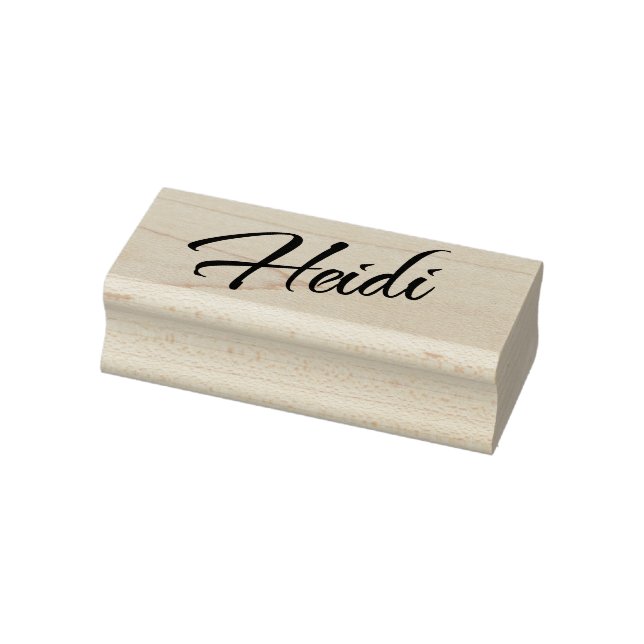 Heidi name cursive decorative script font rubber stamp (Stamp)
