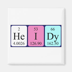 Heidy periodic table name magnet