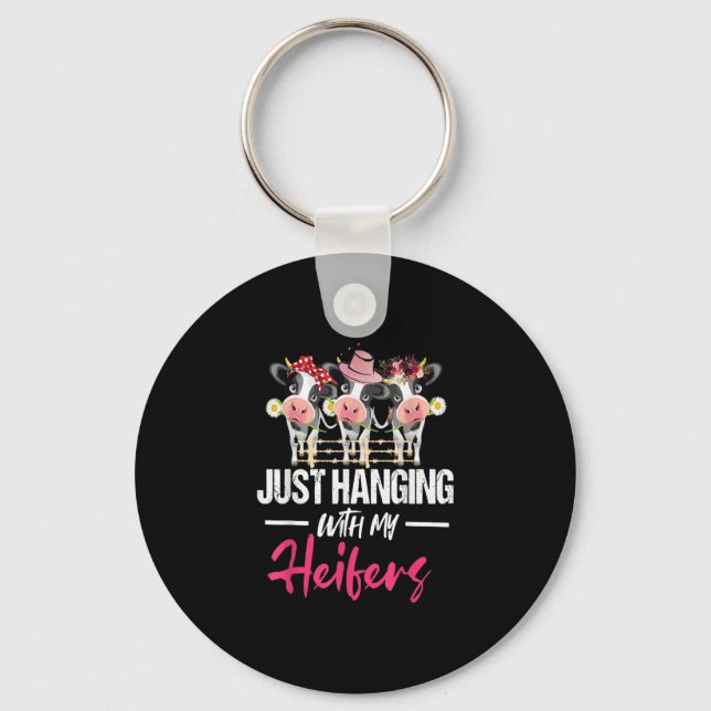 Heifer Cow Design Idea| Funny Cow Milk Gift Key Ring (Front)