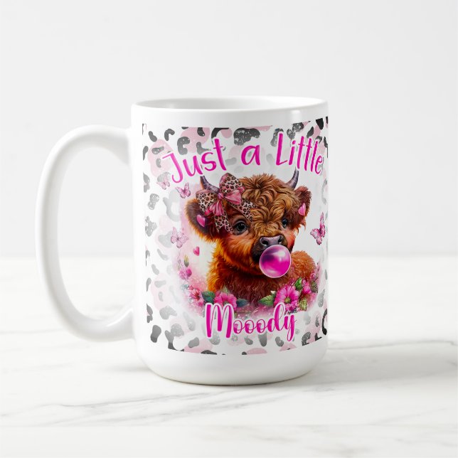 Heifer Cow Funny Coffee Gift Mug (Left)