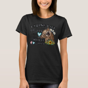 Heifer Living Life Somewhere Between Jesus Farmer T-Shirt