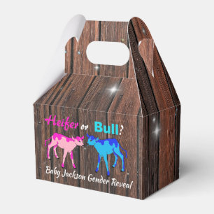 Heifer or Bull Farm Style Gender Reveal Favour Box