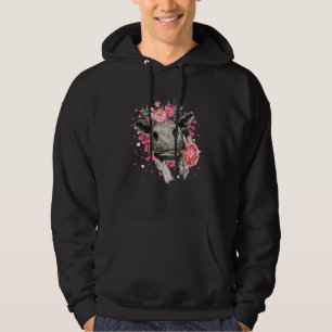 Heifer Valentines Day Western Highland Cow  1 Hoodie