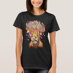 Heifer Valentines Day Western Highland Cow T-Shirt