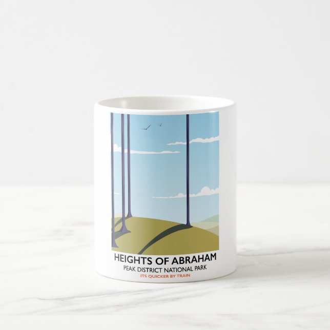 Heights of Abraham Peak District Rail poster Coffee Mug (Center)