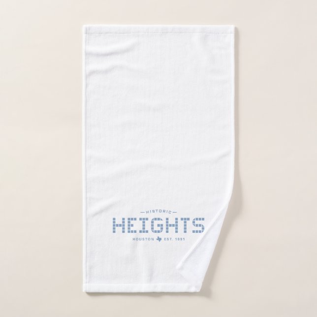 Heights Tile, Blue Tile, Houston Heights Hand Towel (Hand Towel)