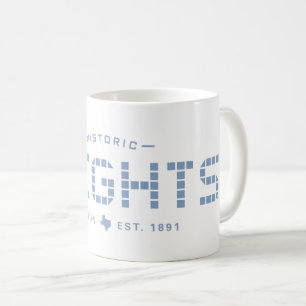 Heights Tile, Blue Tile, Large, Houston Heights Coffee Mug