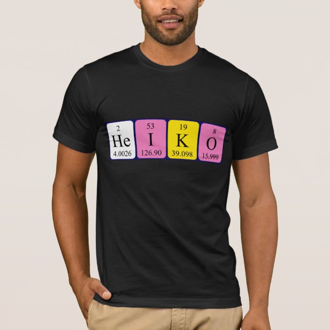 Heiko periodic table name shirt (Front)