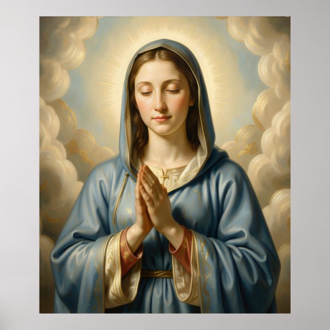 Heilige Mutter Gottes – Göttliche Liebe & Schutz Poster (Front)