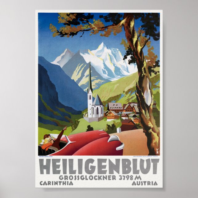 Heiligenblut Austria Vintage Poster (Front)