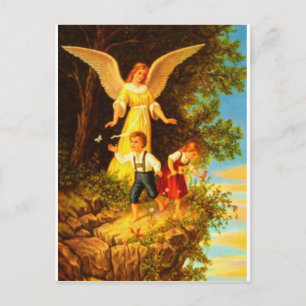 Heiliger Schutzengel - Guardian Angel 8 oil Postcard