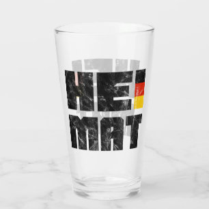 Heimat, German, Germany Home, Homeland Glass