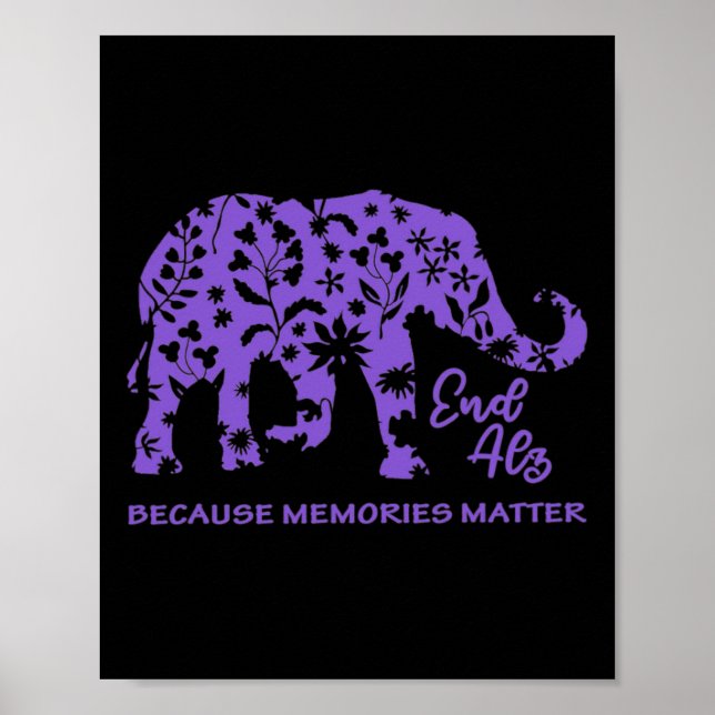 Heimer Awareness Memories Problem Elephant Warrior Poster (Front)