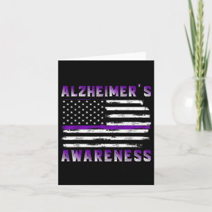 Heimer Awareness Purple Ribbon The End Of Heimers Card