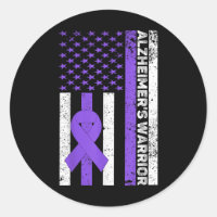 Heimer Warrior Usa Flag Heimers Awareness Purple