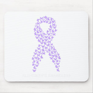Heimerheimer Awareness A Purple Ribbon On Heimerhe Mouse Pad