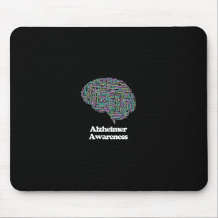 Heimerheimer Awareness Brain Dementia Word Cloud Mouse Pad