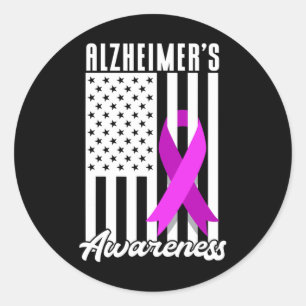 Heimerheimer Awareness Classic Round Sticker