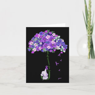 Heimerheimer Awareness Cute Elephant I Will Rememb Card